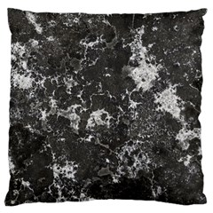 Dark Marble Camouflage Texture Print Large Cushion Case (one Side) by dflcprintsclothing