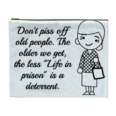 Don t Pi$$ Off Old People Cosmetic Bag (xl) by QuirkyRebelMemphis