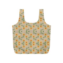 Flowers Pattern Full Print Recycle Bag (s) by Sparkle