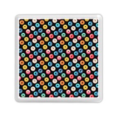 Multicolored Donuts On A Black Background Memory Card Reader (square) by SychEva