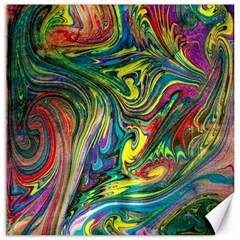 Intricate Painted Swirls Canvas 20  X 20  by kaleidomarblingart