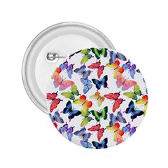 Bright Butterflies Circle In The Air 2 25  Buttons by SychEva