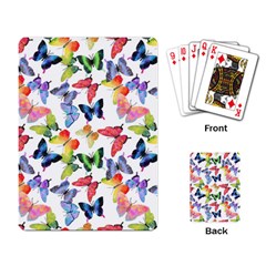 Bright Butterflies Circle In The Air Playing Cards Single Design (rectangle) by SychEva