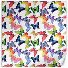 Bright Butterflies Circle In The Air Canvas 16  X 16  by SychEva