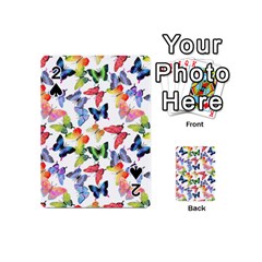 Bright Butterflies Circle In The Air Playing Cards 54 Designs (mini) by SychEva