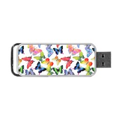 Bright Butterflies Circle In The Air Portable Usb Flash (two Sides) by SychEva