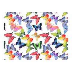 Bright Butterflies Circle In The Air Double Sided Flano Blanket (mini)  by SychEva