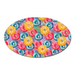 Multicolored Donuts Oval Magnet by SychEva