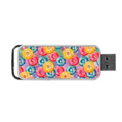 Multicolored Donuts Portable Usb Flash (two Sides) by SychEva