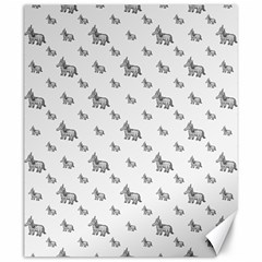 Grey Unicorn Sketchy Style Motif Drawing Pattern Canvas 20  X 24  by dflcprintsclothing