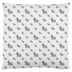 Grey Unicorn Sketchy Style Motif Drawing Pattern Standard Flano Cushion Case (one Side) by dflcprintsclothing