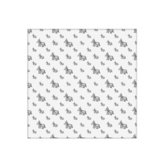 Grey Unicorn Sketchy Style Motif Drawing Pattern Satin Bandana Scarf by dflcprintsclothing