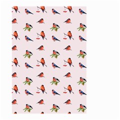 Bullfinches Sit On Branches Small Garden Flag (two Sides) by SychEva