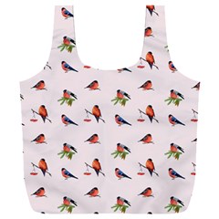 Bullfinches Sit On Branches Full Print Recycle Bag (xxxl) by SychEva