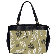 Folk Flowers Pattern Floral Surface Design Seamless Pattern Oversize Office Handbag (2 Sides) by Eskimos