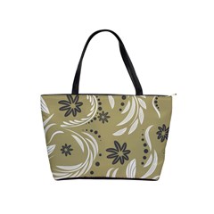 Folk Flowers Pattern Floral Surface Design Seamless Pattern Classic Shoulder Handbag by Eskimos