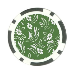 Folk Flowers Pattern Floral Surface Design Seamless Pattern Poker Chip Card Guard by Eskimos