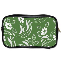 Folk Flowers Pattern Floral Surface Design Seamless Pattern Toiletries Bag (two Sides) by Eskimos