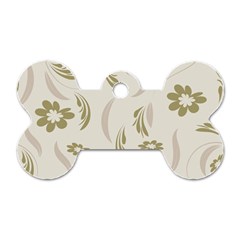 Folk Flowers Pattern Floral Surface Design Seamless Pattern Dog Tag Bone (one Side) by Eskimos