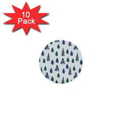 Coniferous Forest 1  Mini Buttons (10 Pack)  by SychEva