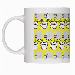 Cartoon Pattern White Mugs