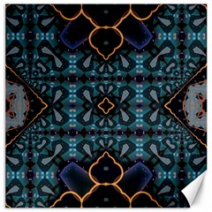 Blue Pattern Canvas 12  X 12  by Dazzleway