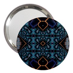 Blue Pattern 3  Handbag Mirrors by Dazzleway