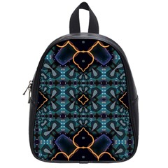 Blue Pattern School Bag (small) by Dazzleway