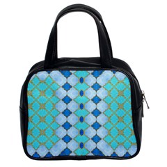 Turquoise Classic Handbag (two Sides) by Dazzleway