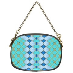 Turquoise Chain Purse (one Side) by Dazzleway