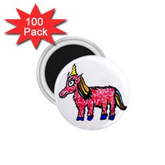 Unicorn Sketchy Style Drawing 1 75  Magnets (100 Pack)  by dflcprintsclothing