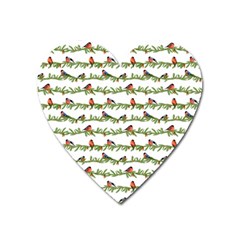 Bullfinches On The Branches Heart Magnet by SychEva