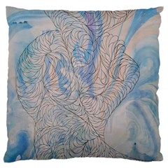 Convoluted Patterns Large Cushion Case (one Side) by kaleidomarblingart