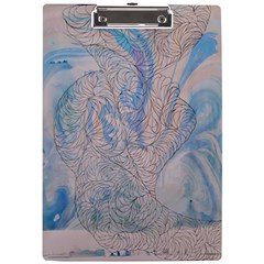 Convoluted Patterns A4 Clipboard by kaleidomarblingart