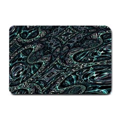 Emerald Distortion Small Doormat  by MRNStudios