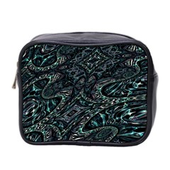 Emerald Distortion Mini Toiletries Bag (two Sides) by MRNStudios