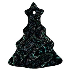 Emerald Distortion Christmas Tree Ornament (two Sides) by MRNStudios