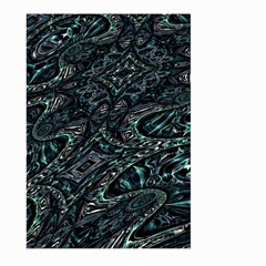 Emerald Distortion Large Garden Flag (two Sides) by MRNStudios