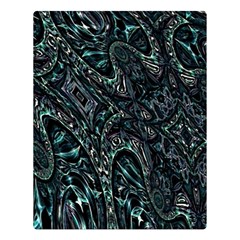 Emerald Distortion Double Sided Flano Blanket (large)  by MRNStudios