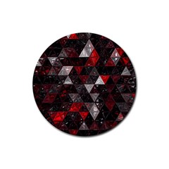 Gothic Peppermint Rubber Round Coaster (4 Pack) by MRNStudios