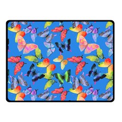 Bright Butterflies Circle In The Air Fleece Blanket (small) by SychEva