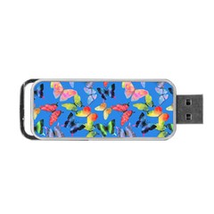 Bright Butterflies Circle In The Air Portable Usb Flash (two Sides) by SychEva