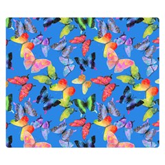 Bright Butterflies Circle In The Air Double Sided Flano Blanket (small)  by SychEva