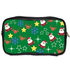 Santa Green Toiletries Bag (one Side) by InPlainSightStyle