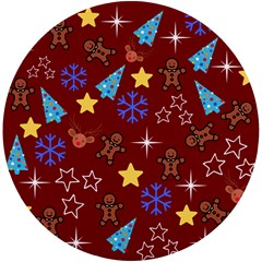 Gingy Red Uv Print Round Tile Coaster