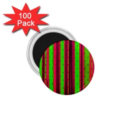 Warped Stripy Dots 1 75  Magnets (100 Pack) 