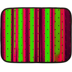 Warped Stripy Dots Fleece Blanket (mini) by essentialimage365