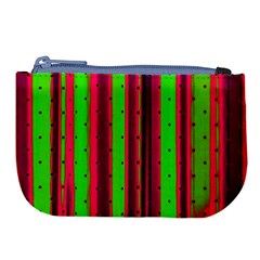 Warped Stripy Dots Large Coin Purse by essentialimage365