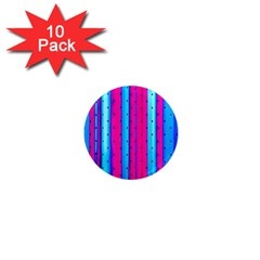 Warped Stripy Dots 1  Mini Magnet (10 Pack)  by essentialimage365