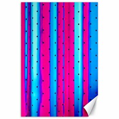Warped Stripy Dots Canvas 24  X 36  by essentialimage365